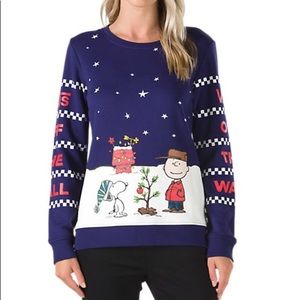 Vans Peanuts Charlie Brown Christmas Sweater NWT